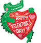 Happy Valentine's Day Gator 27" Balloon