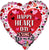 Happy Heart Day Hearts 29" Balloon