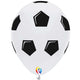 Soccer Ball White 12" Latex Balloons - 50pk