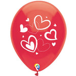 Hearts 12" Latex Balloons