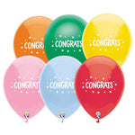 Congrats 12" Latex Balloons