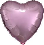 Rose Gold Hrt with ribbon 18" Balloon
