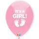 It's A Girl 12" Latex Balloons - 50pk