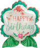 Happy Birthday Floral 27″ Balloon