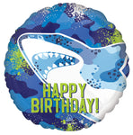 Shark Happy Birthday 17" Balloon