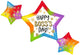 Colorful Boss's Day Star Trio 39" Balloon