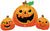 Smiley Pumpkin Trio 35" Balloon