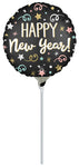Confetti New Year 9" Air-fill Balloon (requires heat sealing)