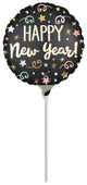 Confetti New Year 9" Air-fill Balloon (requires heat sealing)