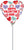 Happy Valentine's Day Cute Hearts 9" Air-fill Balloon (requires heat sealing)