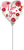 Satin Love You Flowers 9" Air-fill Balloon (requires heat sealing)