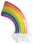 Rainbow with latex accent 45" Balloon