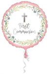 My First Communion Pink 17" Balloon