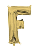 Letter F - Anagram - White Gold (air-fill Only) 16″ Balloon