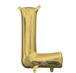 Letter L - Anagram - White Gold (air-fill Only) 16″ Balloon