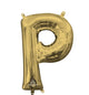 Letter P - Anagram - White Gold (air-fill Only) 16″ Balloon