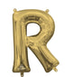 Letter R - Anagram - White Gold (air-fill Only) 16″ Balloon