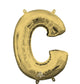Letter C - Anagram - White Gold (air-fill Only) 16″ Balloon
