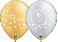 New Year Confetti Countdown 11″ Latex Balloons (50 count)