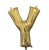White Gold Letter Y 16" Balloon