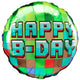 Happy Birthday Pixel Party 18" Foil Balloon
