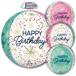 Confetti Sprinkle Birthday Orbz 16" Foil Balloon