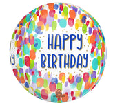 Painterly Dots Birthday Orbz 16" Balloon