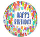 Painterly Dots Birthday Orbz 16" Balloon