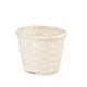 5" White Bamboo Basket