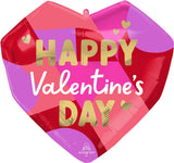 Happy Valentine's Day Blocking Brights 21" Balloon