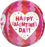 Happy Valentine's Day Wrapped in Hearts 16" Balloon