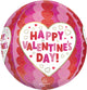 Happy Valentine's Day Wrapped in Hearts 16" Balloon