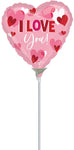 I Love You Playful Hearts 4" Air-fill Balloon (requires heat sealing)