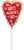 Sketched Impressions Elongated Heart 14" Balloon