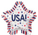 USA Star Fringe 28" Balloon