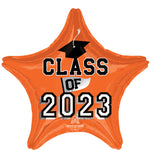 Class of 2023 - Orange 19" Balloon