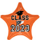 Class of 2023 - Orange 19" Balloon