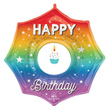 Cupcake Happy Birthday 33" Balloon