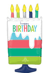 Modern Birthday Cake 30" Balloon