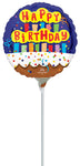 Happy Birthday Candles 4" Air-fill Balloon (requires heat sealing)