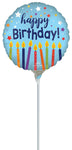 Satin Happy Birthday Celebrate 4" Air-fill Balloon (requires heat sealing)