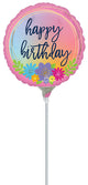 Happy Birthday Bouquet 4" Air-fill Balloon (requires heat sealing)