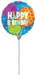 4" Happy Birthday Balloons