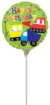 Happy Birthday Trucks 4" Air-fill Balloon (requires heat sealing)