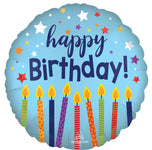 Satin Happy Birthday Celebrate 18" Balloon