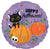 Halloween Cat and Pumpkins 17" Balloon