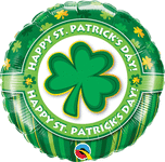 Happy St. Patrick's Day Shamrock ☘️ 18" Balloon