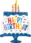 Happy Birthday Tiered Cake 29" Balloon