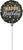 Black Gold Silver Happy Birthday 9" Air-fill Balloon (requires heat sealing)