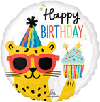 Party Animal Happy Birthday 17" Balloon